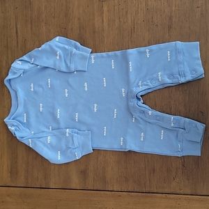 Carter's Mama Dada Blue Onesie 6 Months